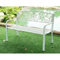 White 50 Inch Garden Bench S7387