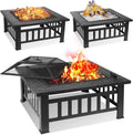 32 Wood Burning Metal Fire Pit Table Q568