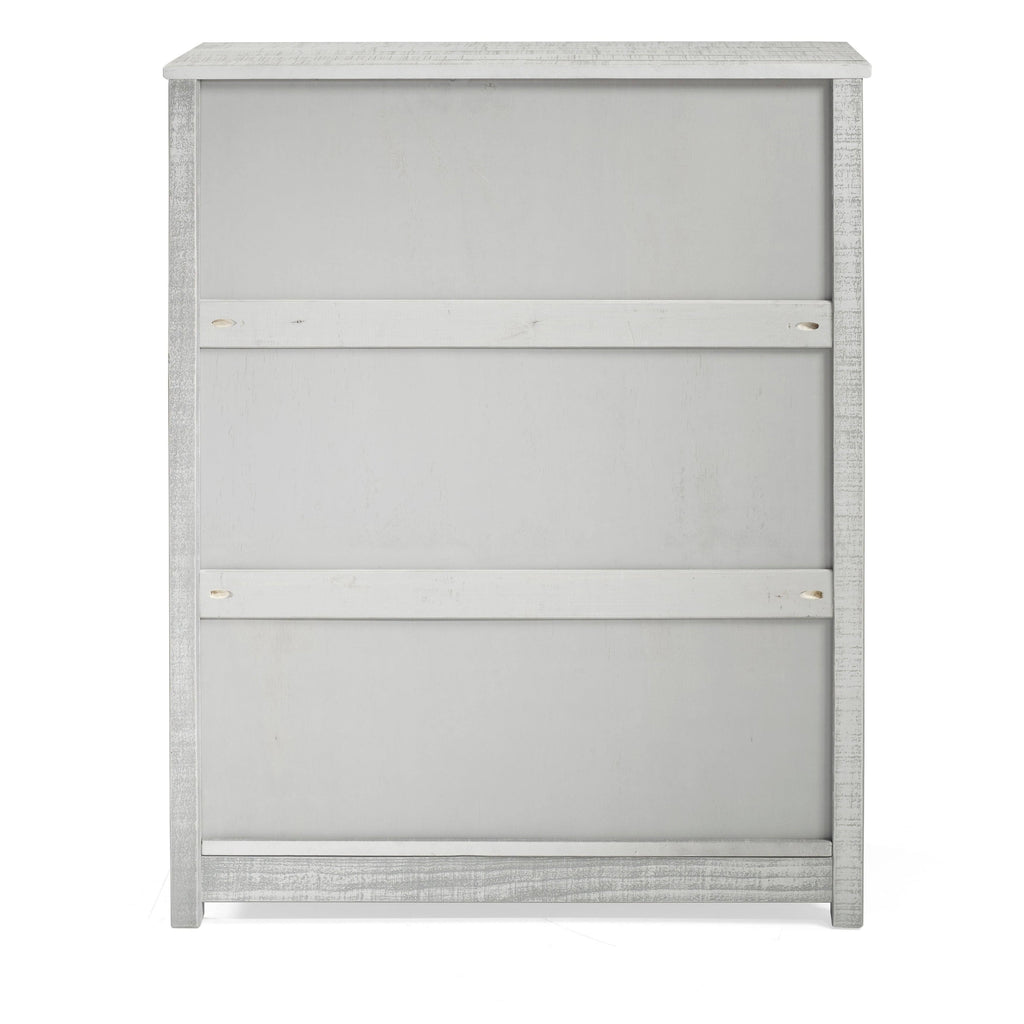Grey Wood 3-Shelf Bookcase R759