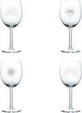 Set of 4 Wine Glass 10 oz S867995
