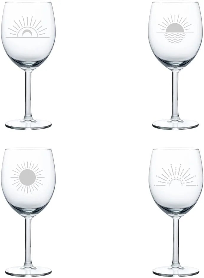 Set of 4 Wine Glass 10 oz S867995