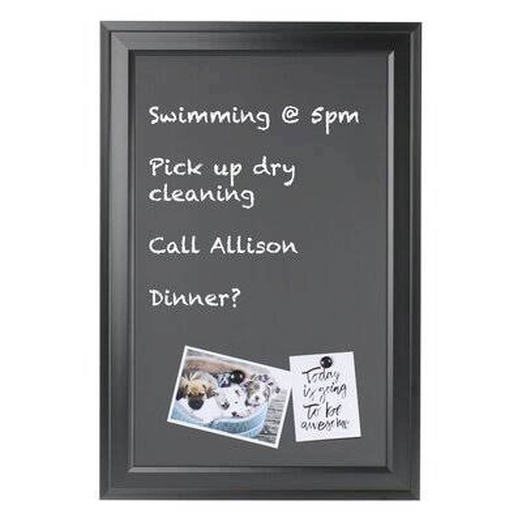 Magnetic Chalkboard 18.5" H x 27.5" W Black B272431
