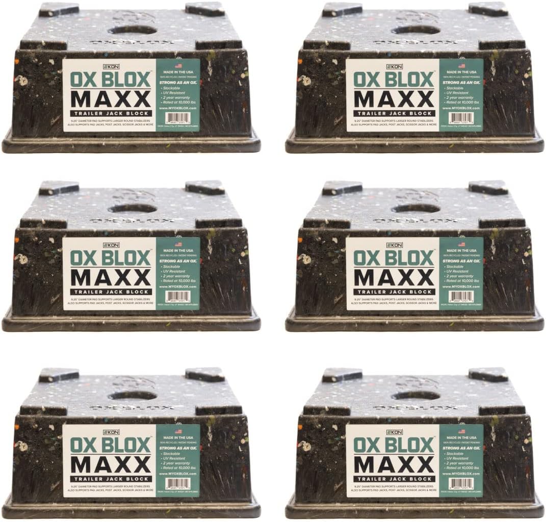 6-Pack RV Jack Block for 9 Round Feet U740817