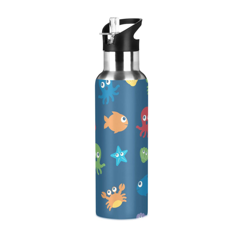 Stainless Steel Insulated Water Bottle with Straw Lid D652279