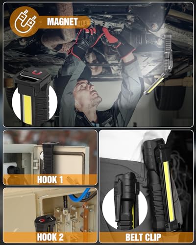 Rechargeable Magnetic Foldable LED Work Light 800 Lumens W108732