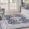 Persian Grey/Navy 8x10 Area Rug S124784