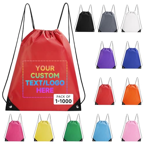 Black Drawstring Backpack 50 Pack D945
