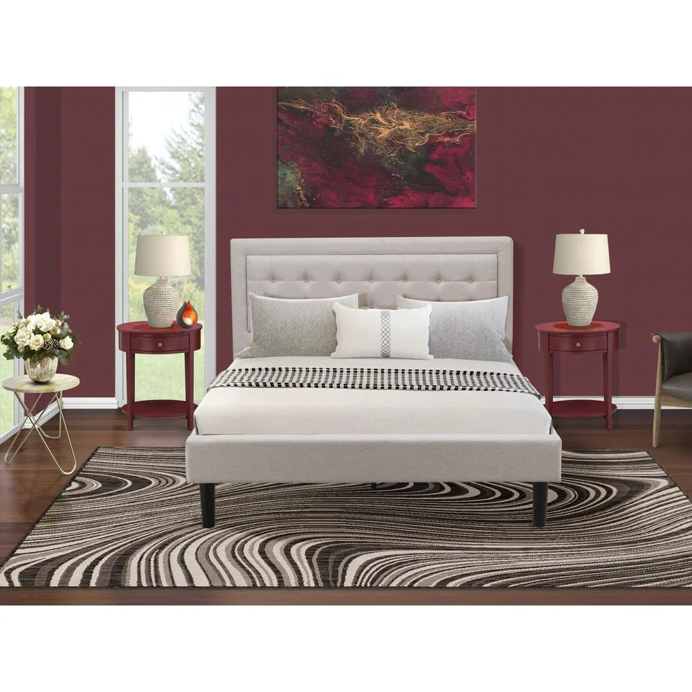 3-piece Wood Bedroom Set F399