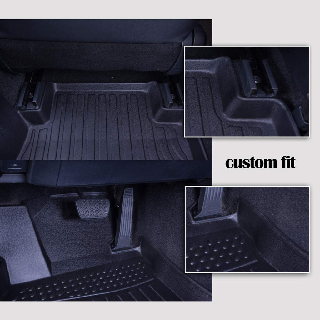 Black Custom Fit All Weather Rubber Floor Mats W74088