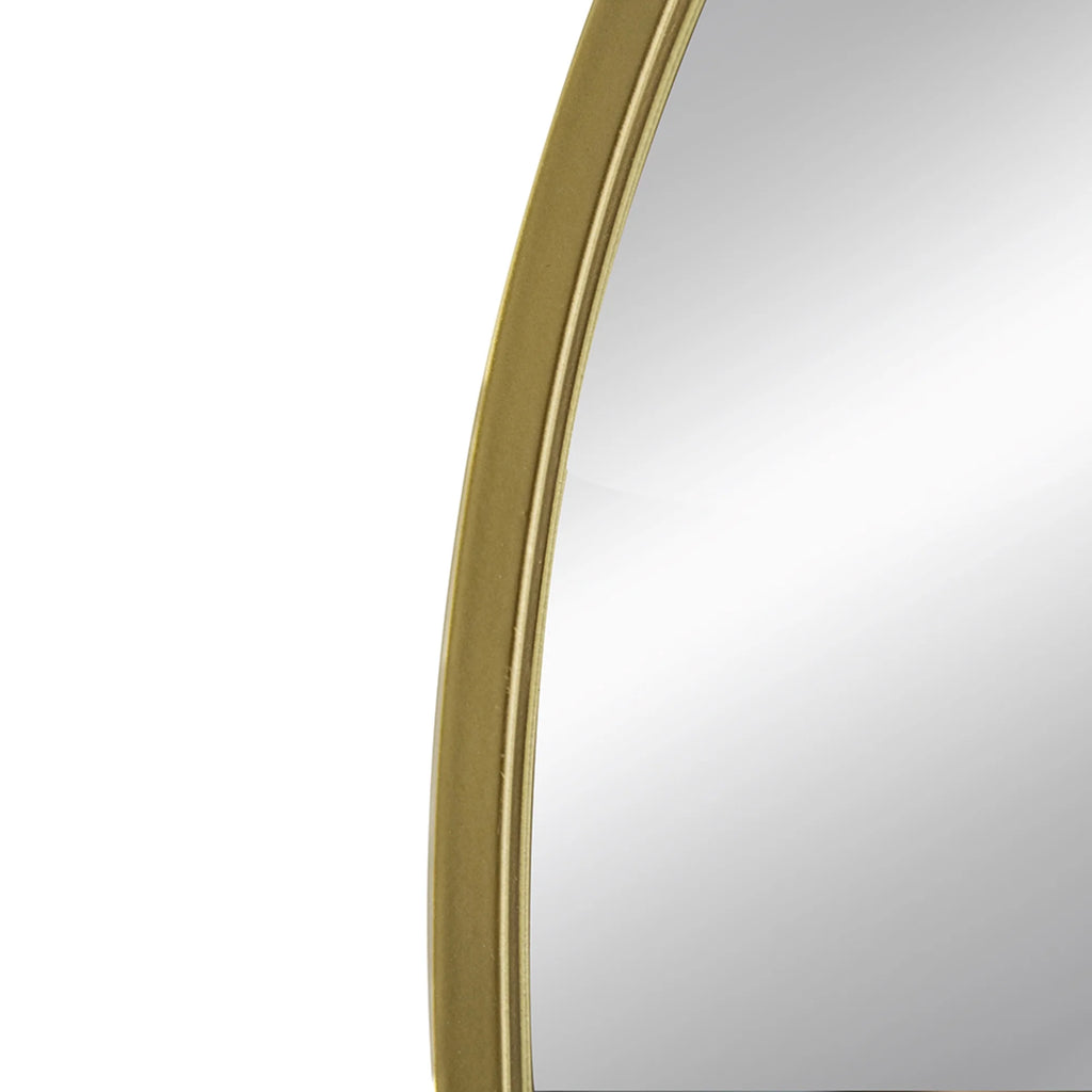 Gold Rounded Arch Top Wall Mirror P4159