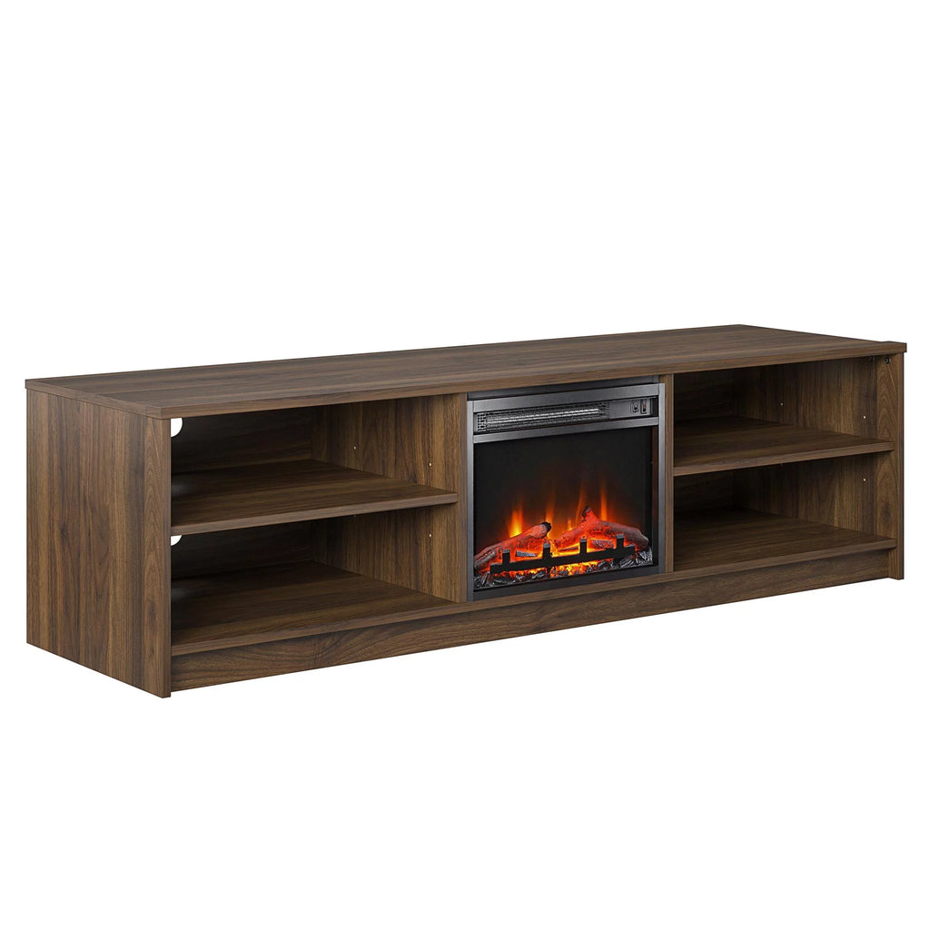 Ivory Oak Electric Fireplace TV Stand I8557