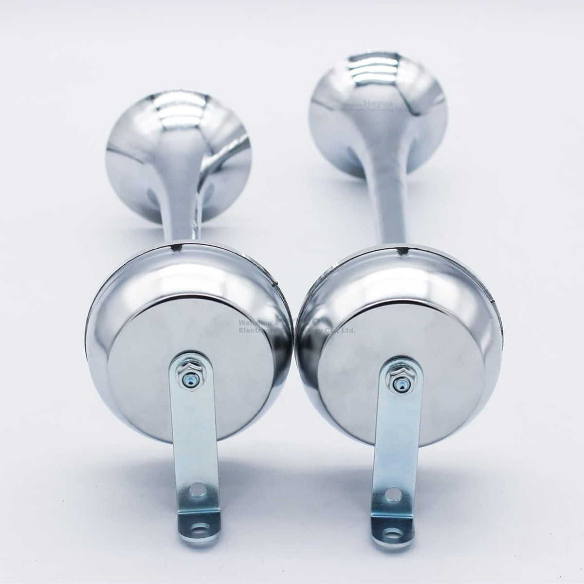 12V Stainless Steel Dual Trumpet Train Horn Kit C5128