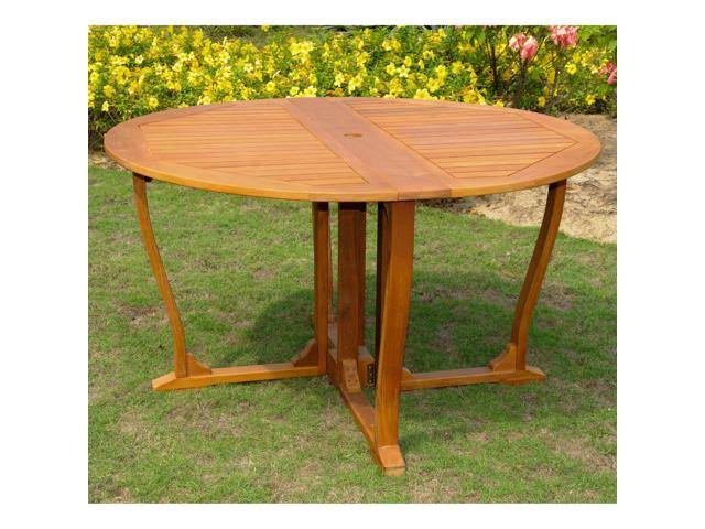 Round Wood Gate Leg Table K4408