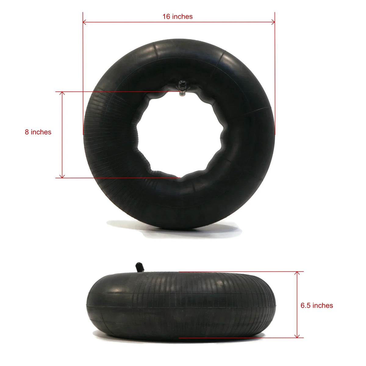 16x6.50x8 Tire Inner Tubes with TR13 Straight Valve Stem S3620
