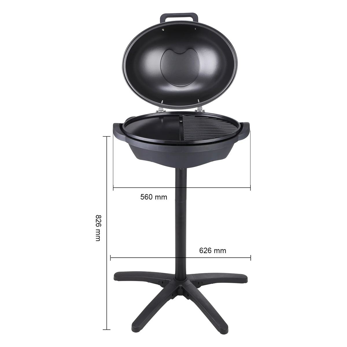 1800W Electric Grill with 2 Zone Grilling Surface I78668