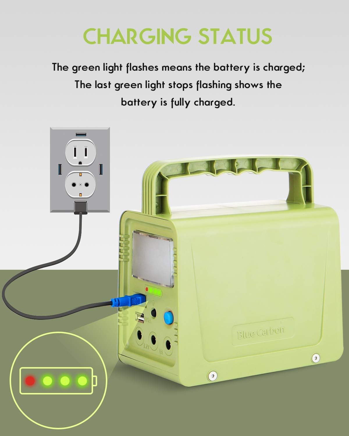 Portable Solar Generator 84Wh with Solar Panel R934