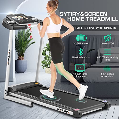 Smart Folding Treadmill Machine with TV Screen and WiFi N8482