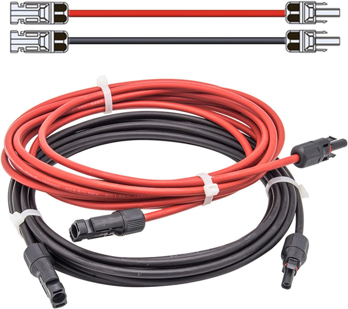 12 AWG Solar Extension Cable 3 Feet 2 PC H270055