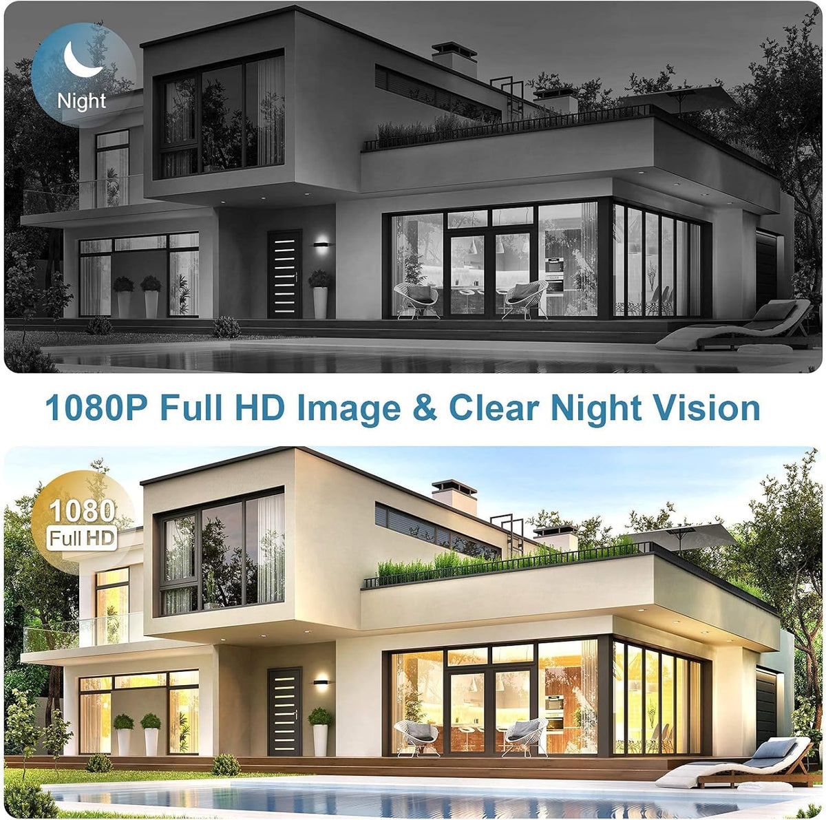 Outdoor 1080P WiFi Battery Powered Security Camera M56267