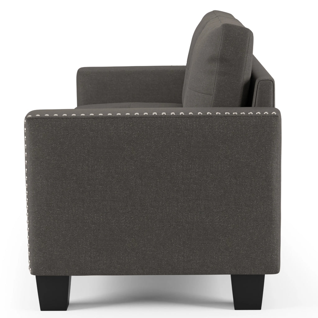 Contemporary Faux Linen Sofa Y415