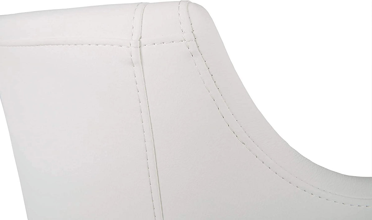 White Adjustable Swivel Office Desk Chair K6171