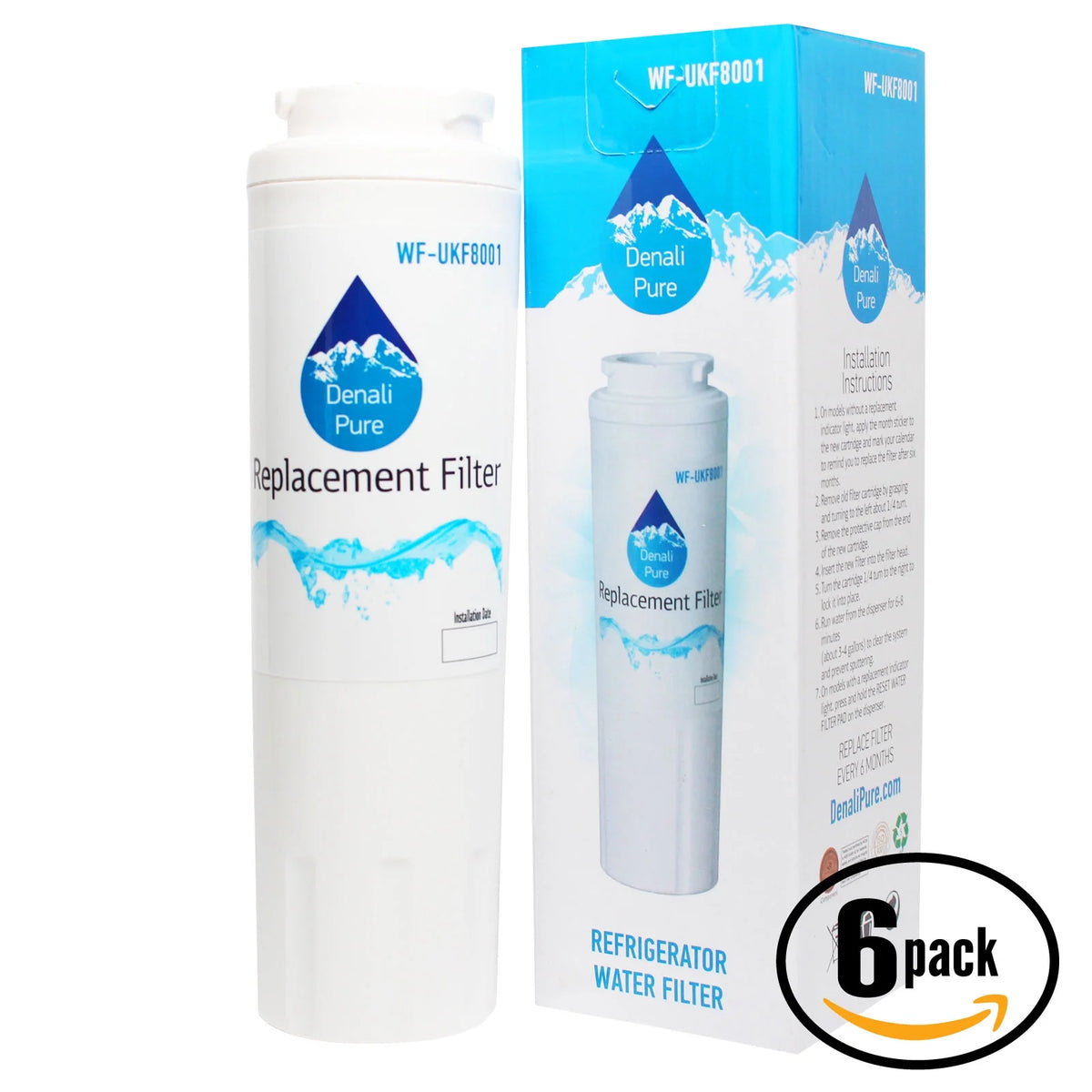 6-Pack Replacement Water Filter Cartridge J149247