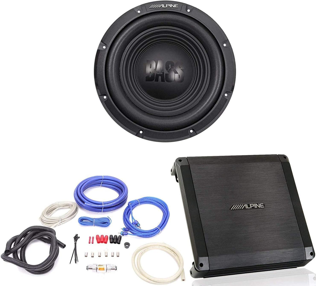 10-inch Single 4 Ohm Subwoofer Amplifier with Wire Kit X51321