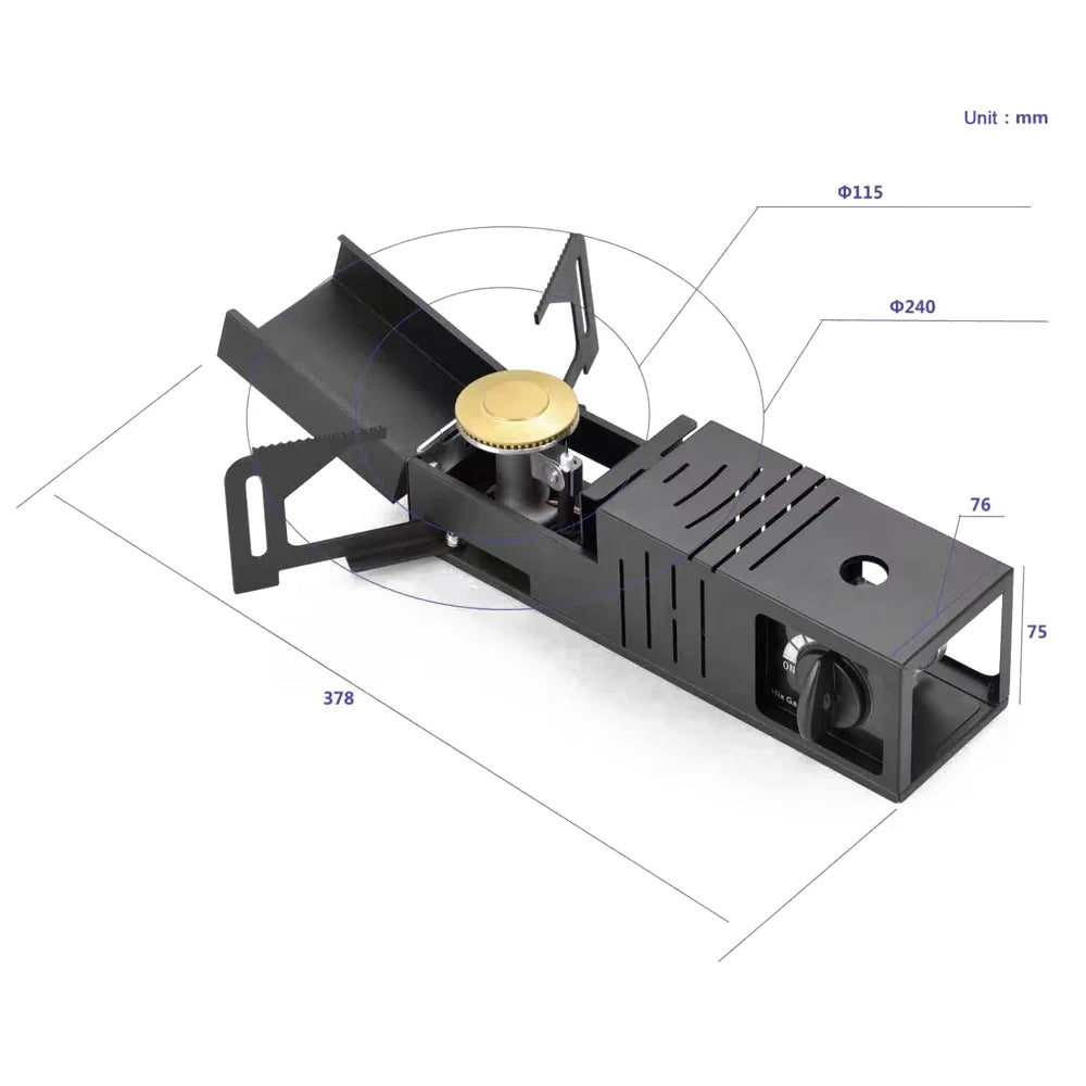 Outdoor Butane Stove Portable Camp Burner U301895
