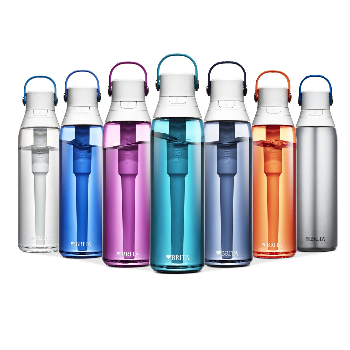 26oz Leak Proof Filtered Water Bottle with Straw H23421