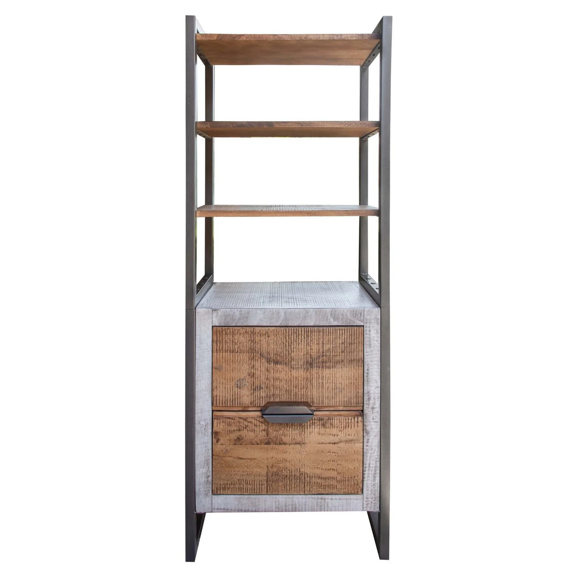 70 Inch Bookcase with 2 Drawers and 3 Shelves W711634