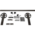Arch Bronze Barn Door Hardware Set with 84 Track for 1 3/8 inch Doors R129002