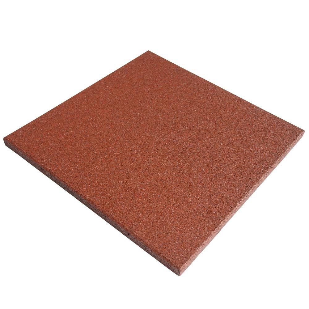 1-Inch Interlocking Flooring Tiles 18 Pack Terra Cota U57422