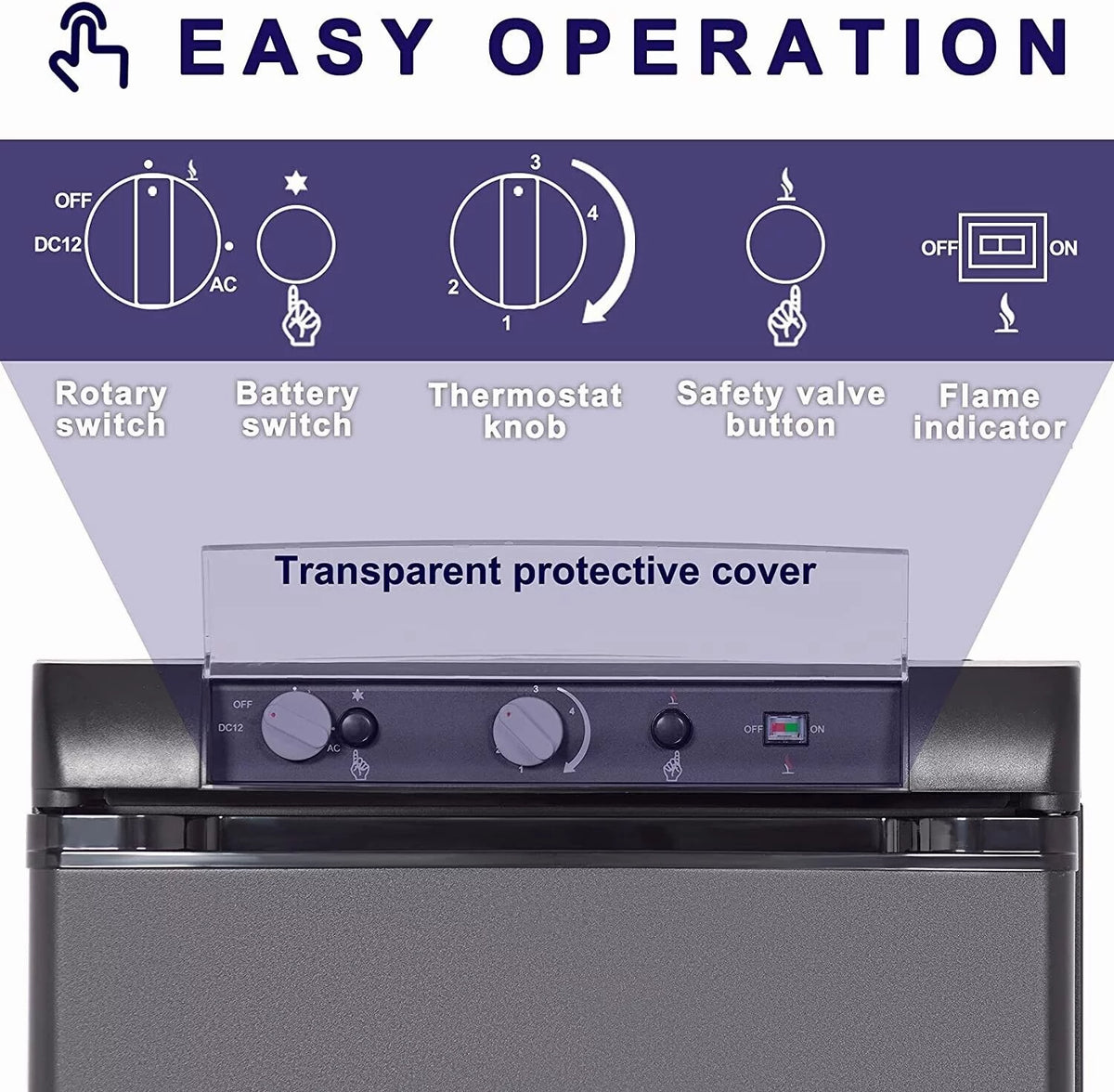2.1 Cu ft Gas Portable Refrigerator P665613