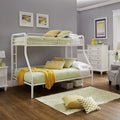 White Twin Over Full Metal Bunk Bed W959368