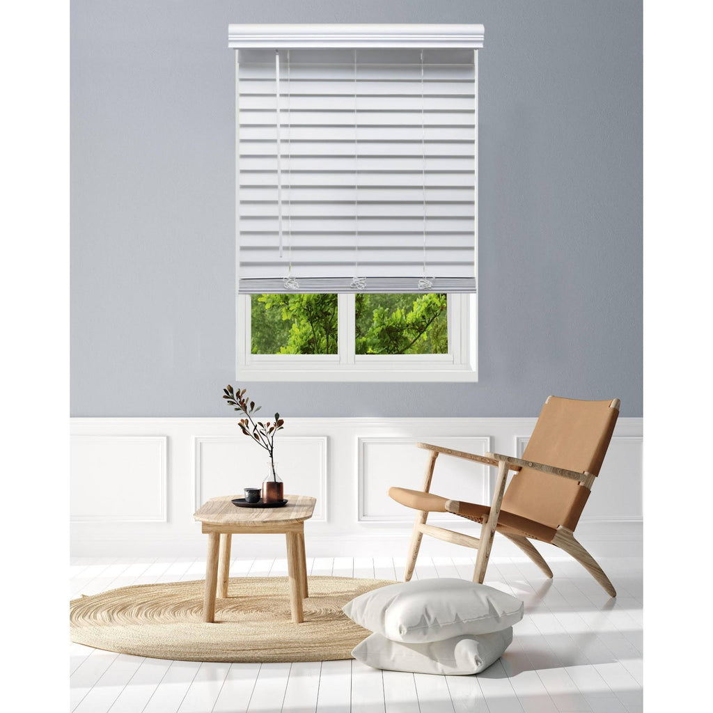 White Faux Wood Blinds T688584