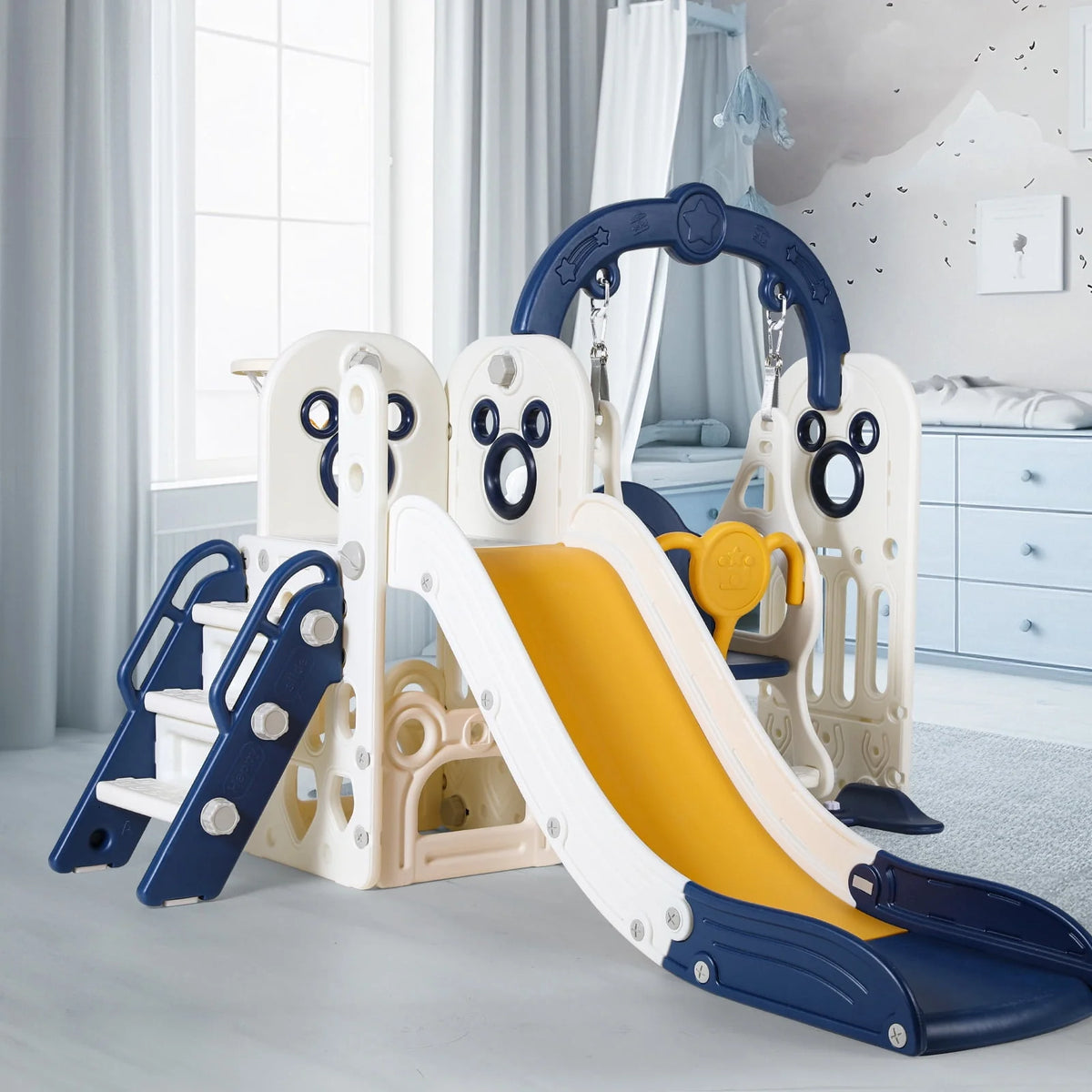 5 in 1 Toddler Swing and Slide Set H67673