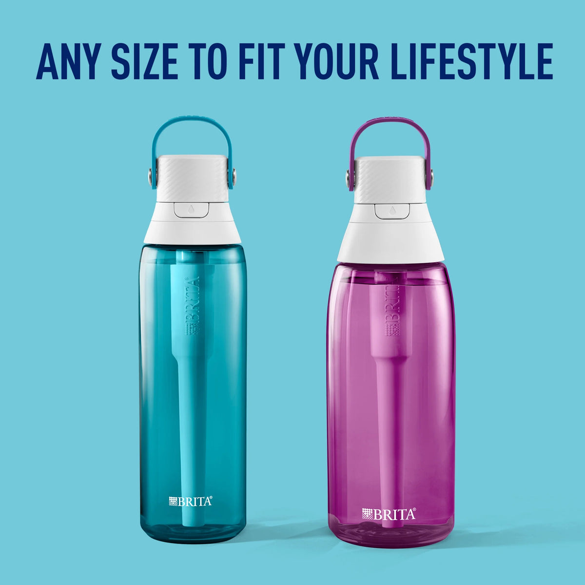 Brita Premium Leak Proof Filtered Water Bottle, Orchid, 36 oz L2749