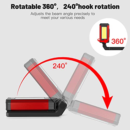 Rechargeable LED Magnetic Work Light 2 Pack O949