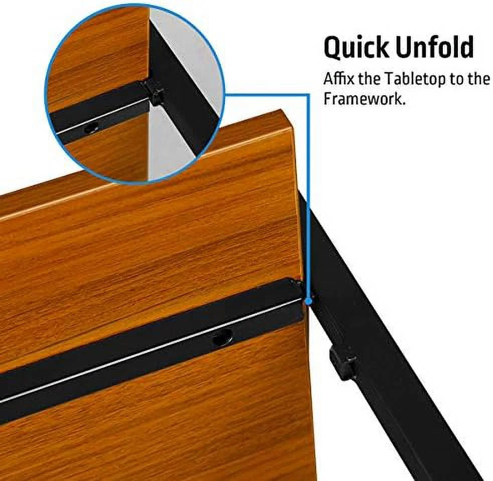 Ergonomic Foldable Desk 41" Folding Computer Desk Table G896