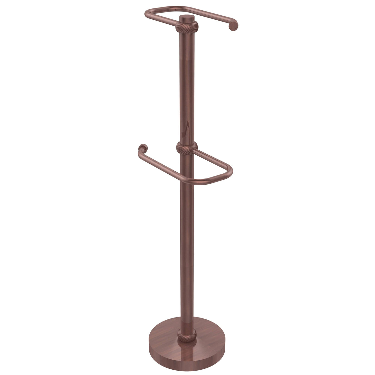 Satin Brass Free Standing Toilet Tissue Stand I512250