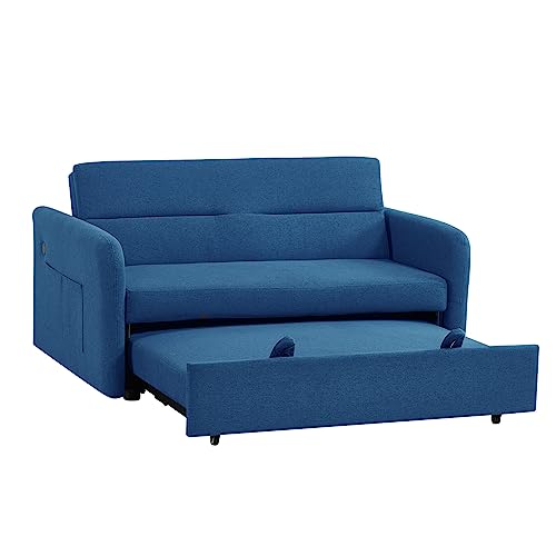 Cream Fabric Convertible Sofa Bed A88475