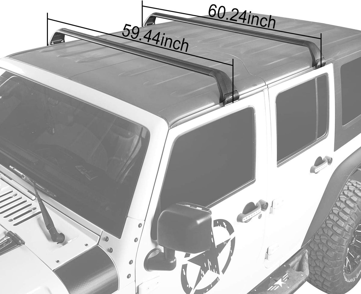 Roof Rack 2 Crossbars Hard Top Kayak Cargo Rack C775581