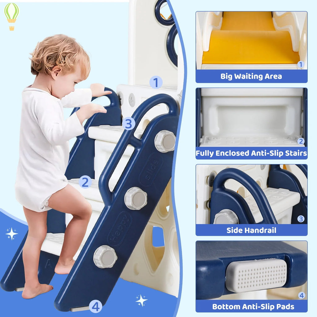 5 in 1 Toddler Swing and Slide Set H67673