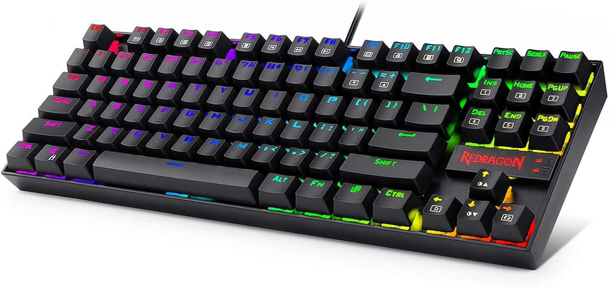 87 Key White Blue Switches Mechanical Keyboard Pack of 2 N96806