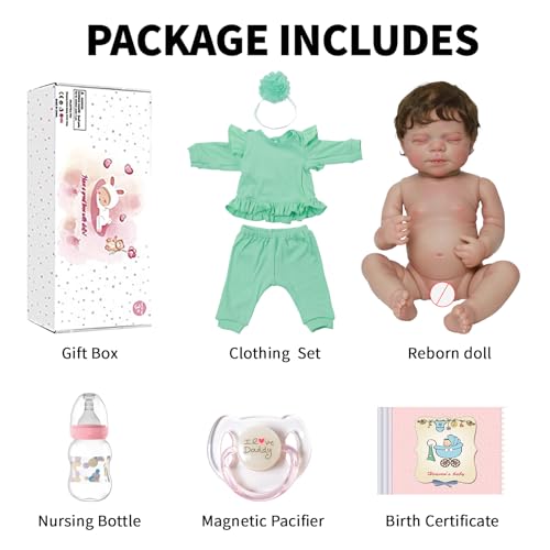 16 Inch Vinyl Poseable Realistic Baby Doll D96889