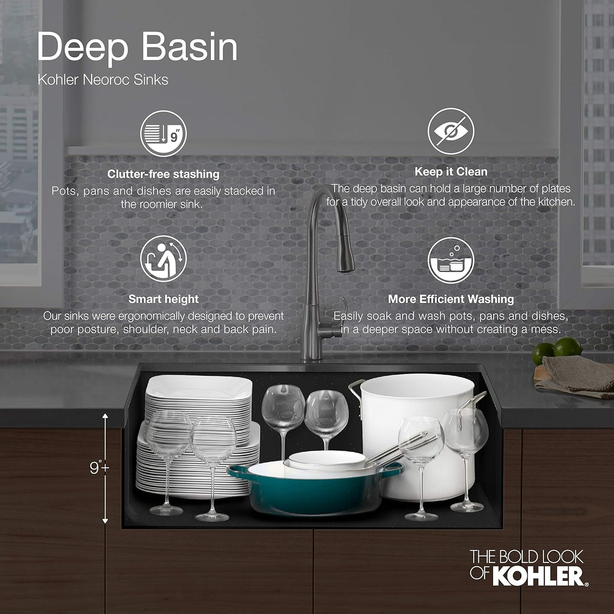 Matte Taupe Kitchen Sink L658