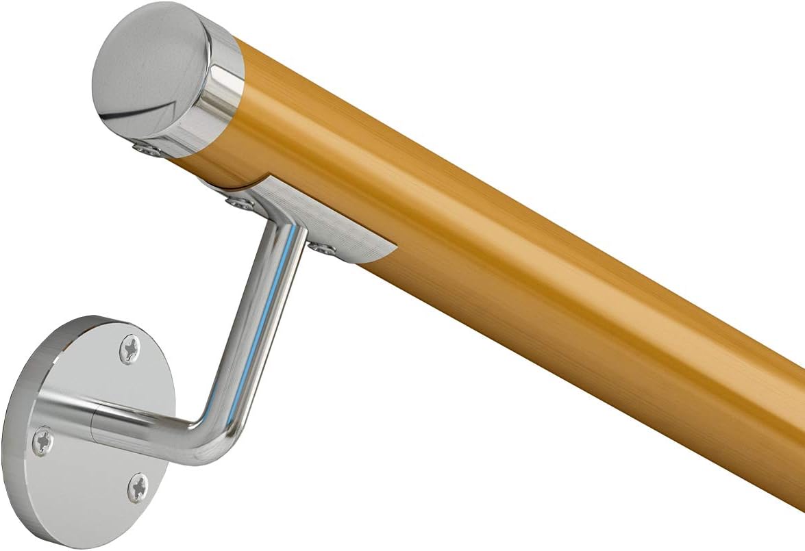 8FT Yellow PVC Handrail with 4pcs Rail Brackets P117849