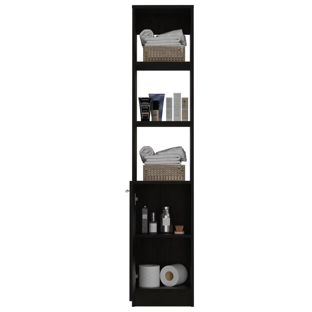 Black Single Door Cabinet K81006