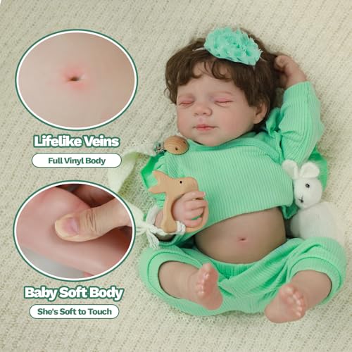 16 Inch Vinyl Poseable Realistic Baby Doll D96889