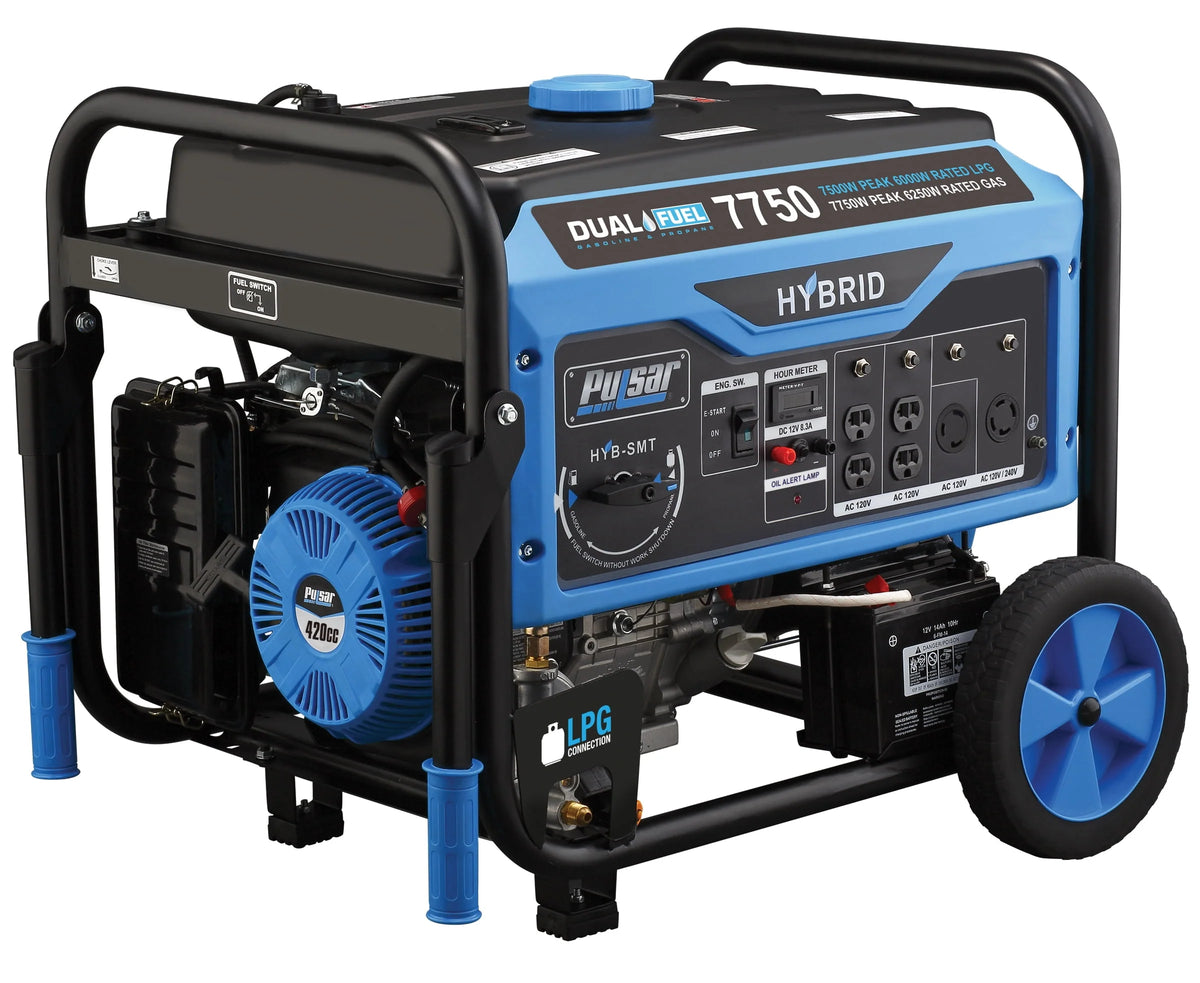 7750-Watt Dual Fuel Portable Generator with Electric Start Q2479